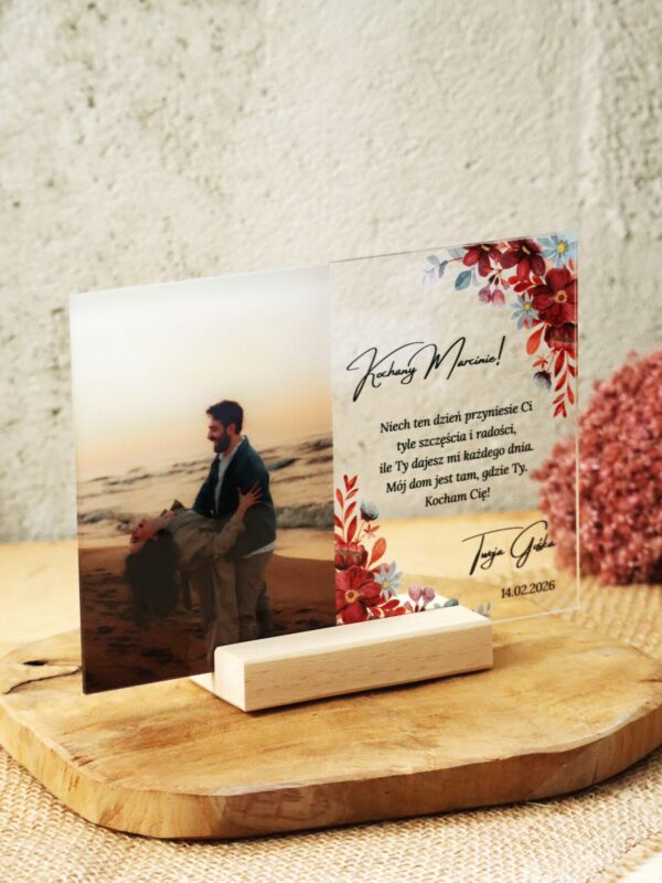 Ramka plexi na Walentynki z Twoim zdjęciem