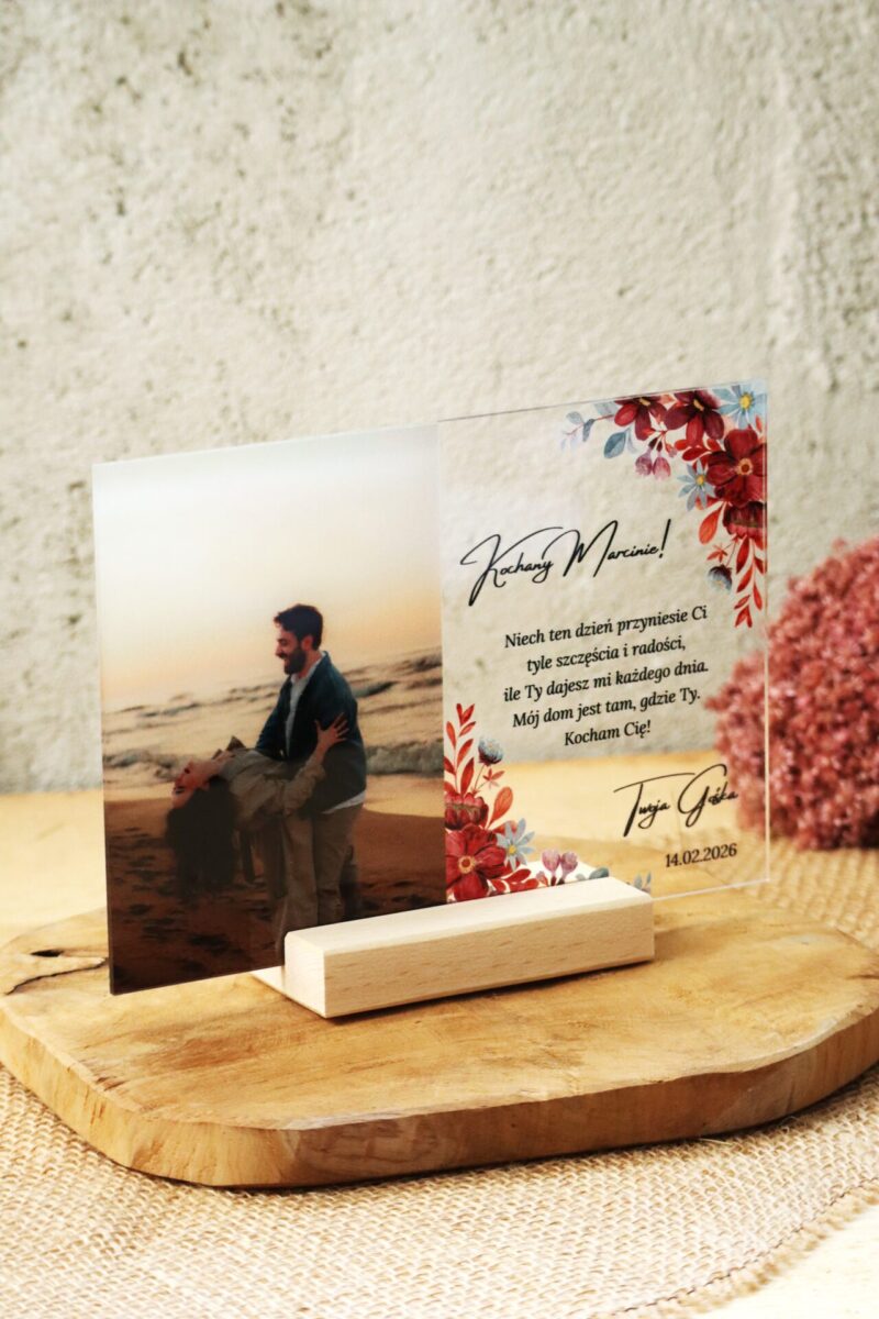 Ramka plexi na Walentynki z Twoim zdjęciem