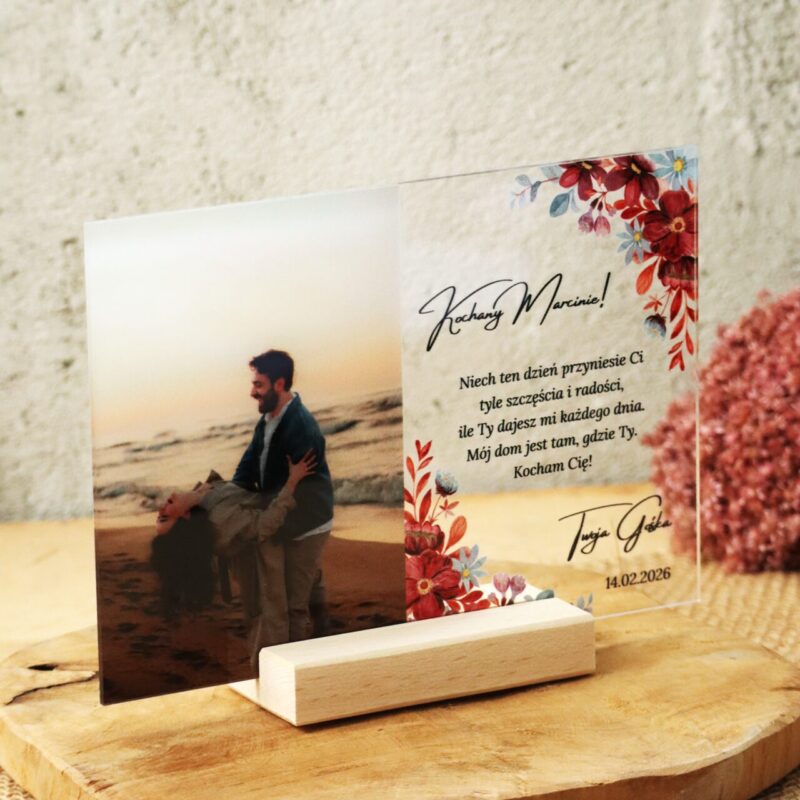 Ramka plexi na Walentynki z Twoim zdjęciem