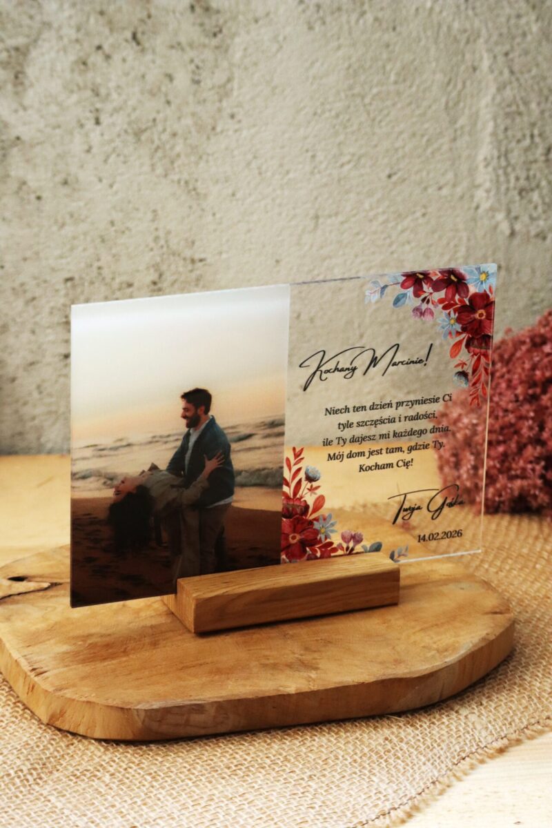 Ramka plexi na Walentynki z Twoim zdjęciem