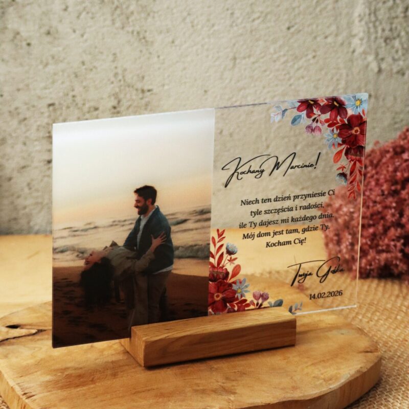 Ramka plexi na Walentynki z Twoim zdjęciem