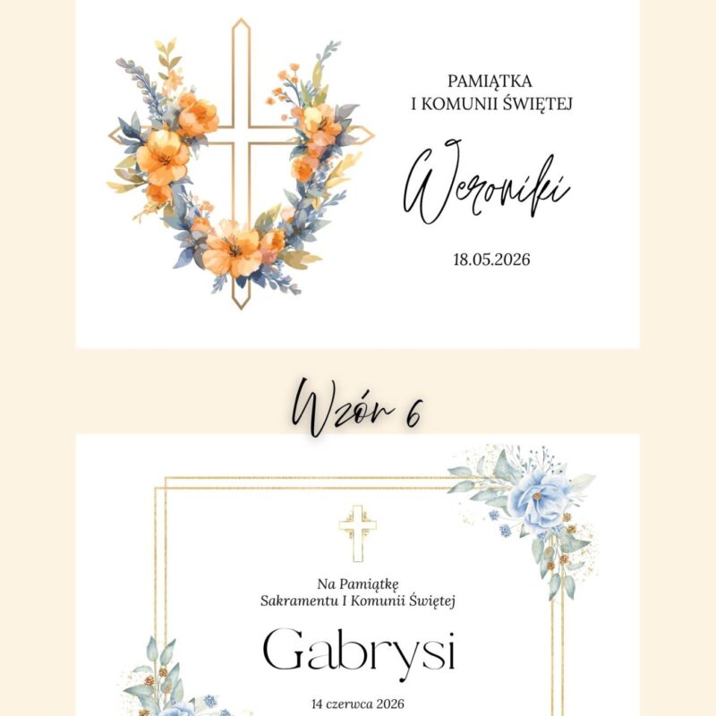 Biała szkatułka na I Komunię z przegródkami