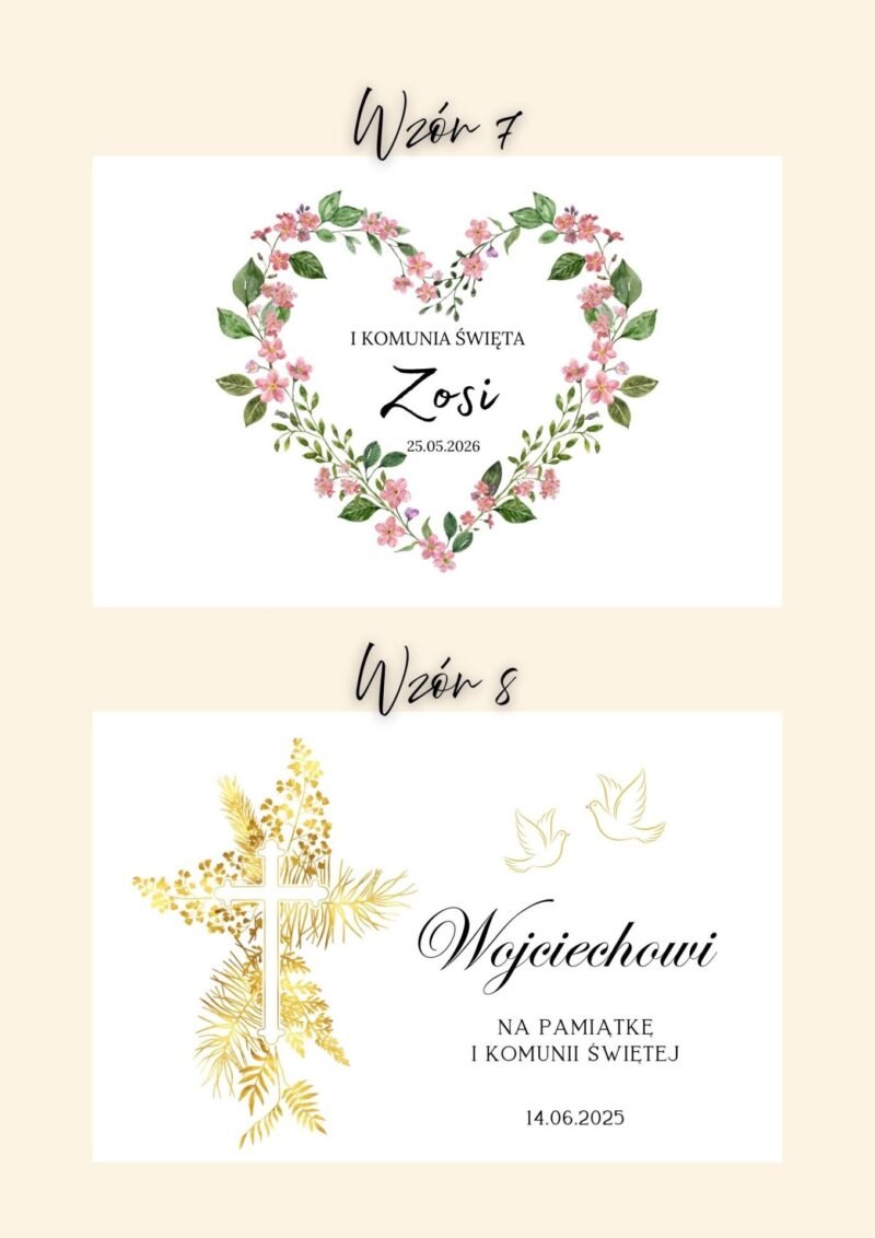 Biała szkatułka na I Komunię z przegródkami