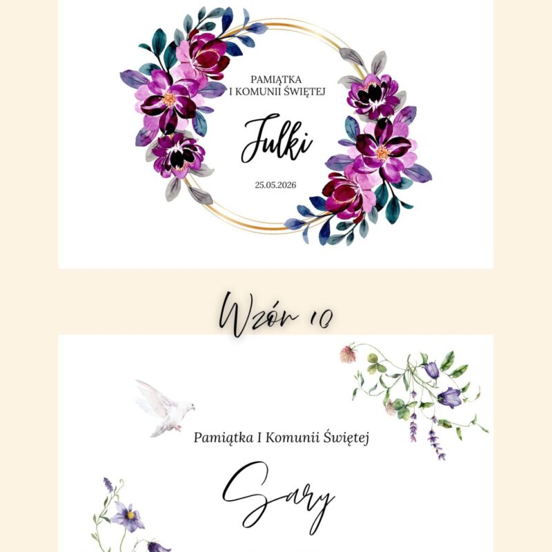 Biała szkatułka na I Komunię z przegródkami