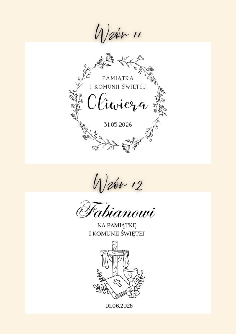 Biała szkatułka na I Komunię z przegródkami