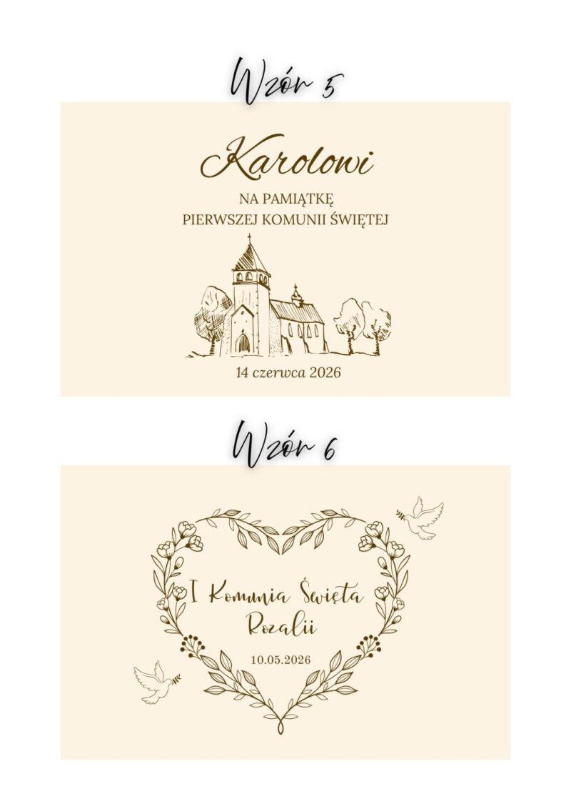 Grawerowana szkatułka na I Komunię z przegródkami