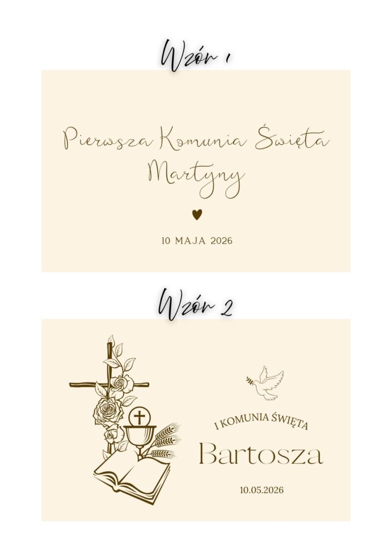 Grawerowana szkatułka na I Komunię z przegródkami