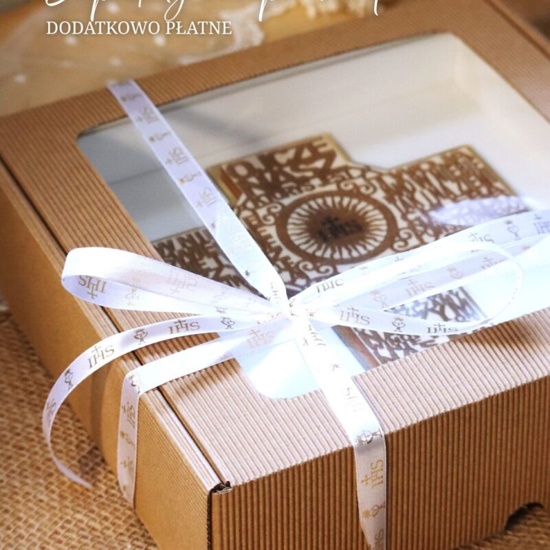 Pamiątka I Komunii Świętej Ramka 3D Krzyż Ojcze Nasz