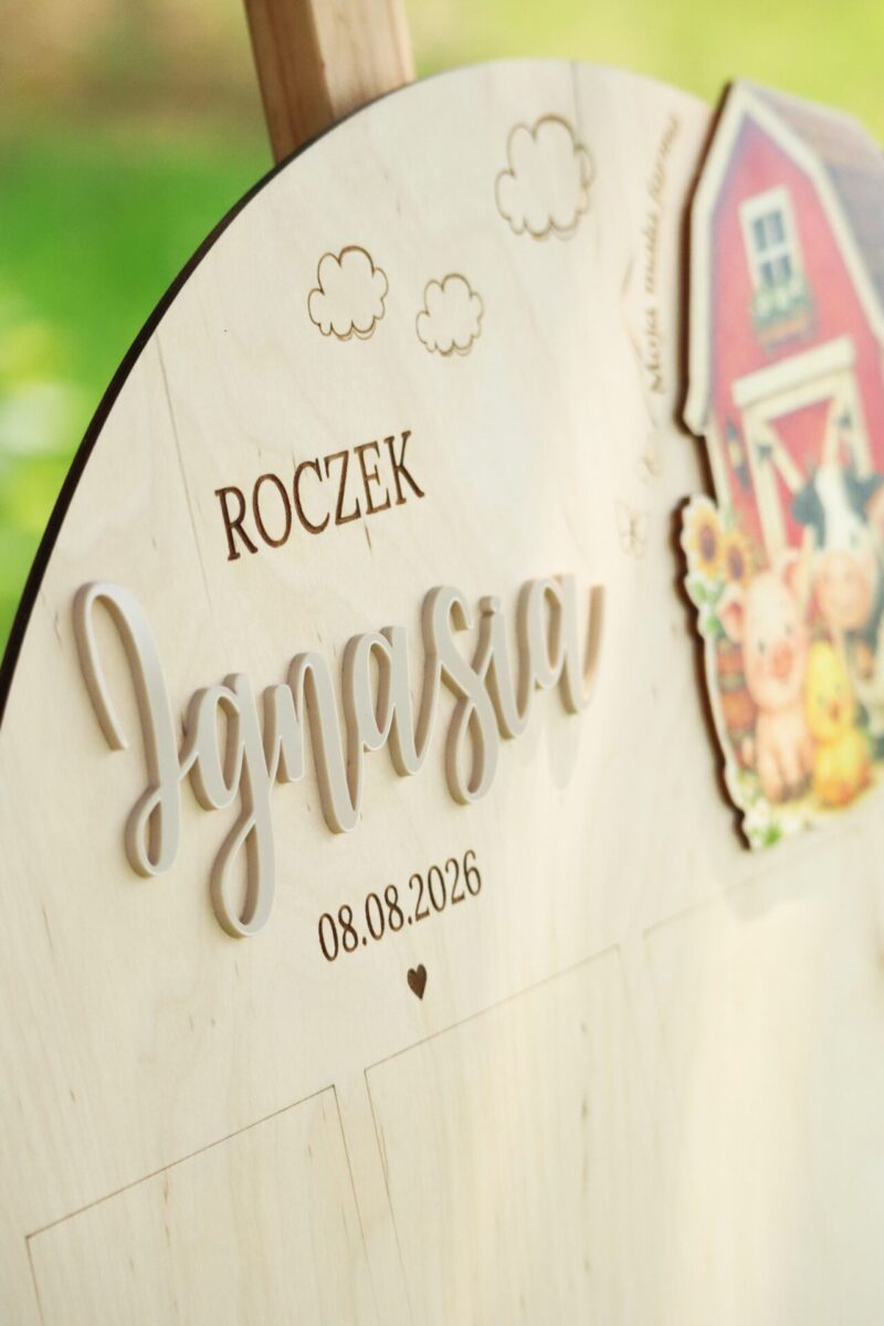 Tablica na roczek Wiejska farma