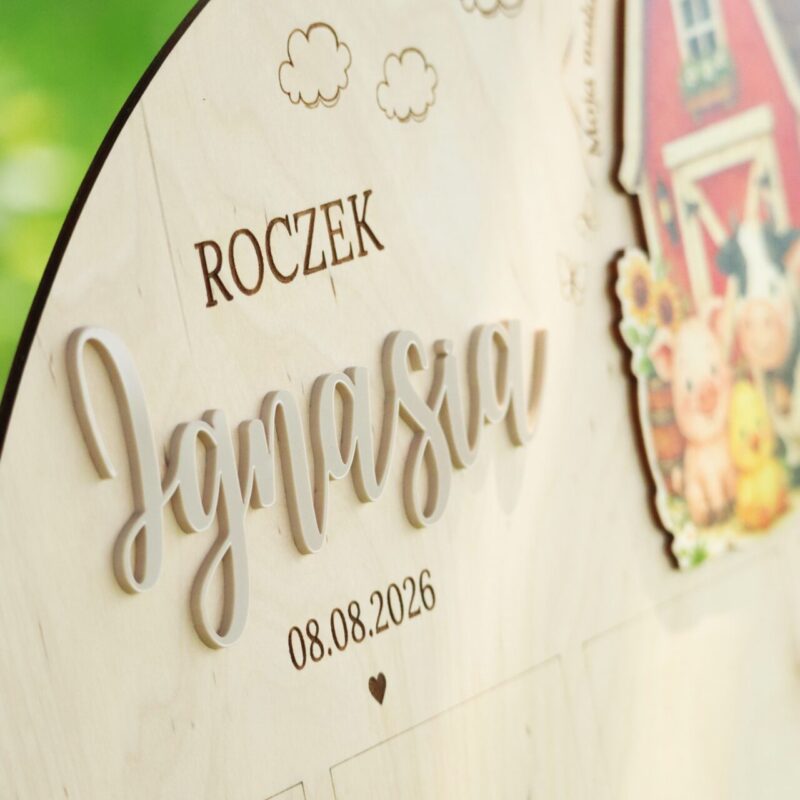 Tablica na roczek Wiejska farma