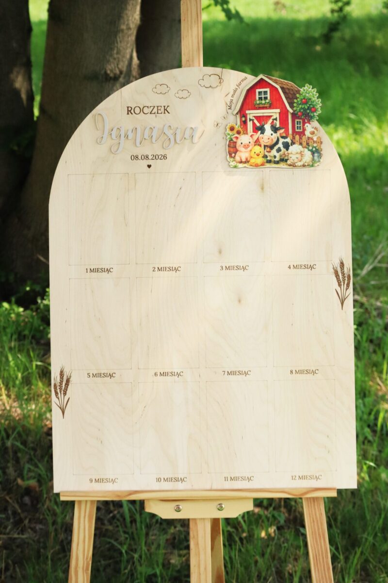 Tablica na roczek Wiejska farma