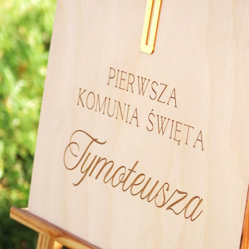 IMG_9384 Półokrągła tablica powitalna na I Komunię Świętą